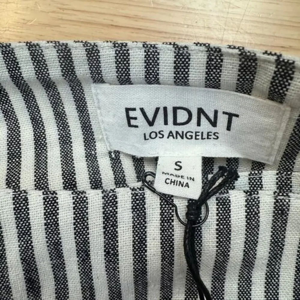 Evidnt Los Angeles Anthropologie Nautical Striped High Waist Cuffed Shorts‎ S